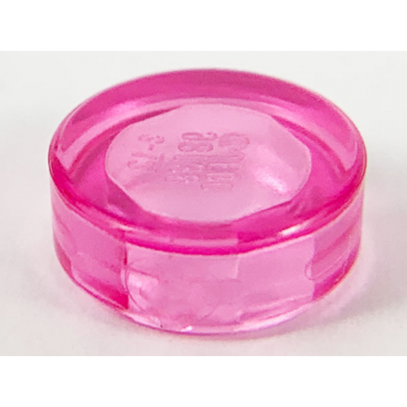 Tegel, Rond 1x1 Trans Dark Pink